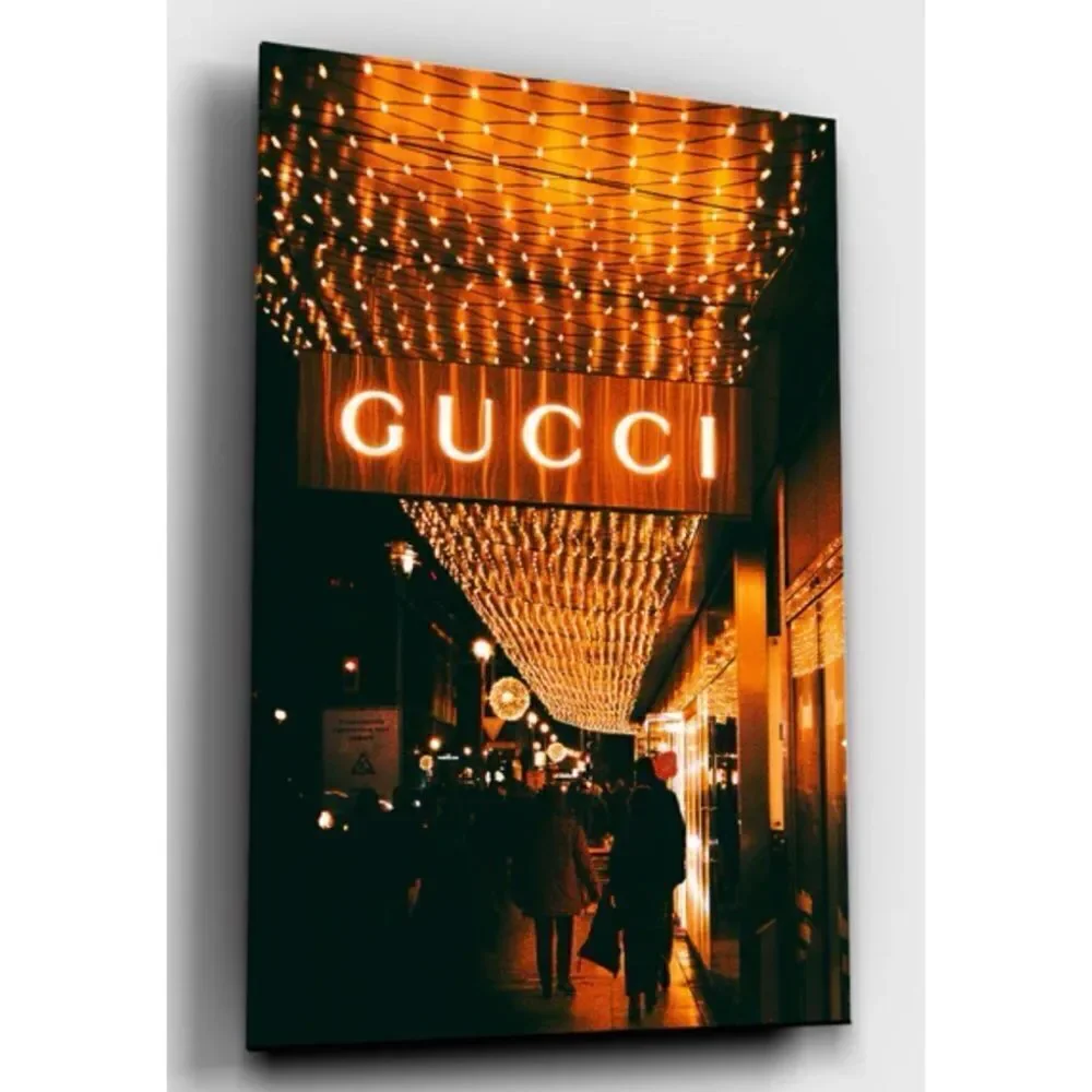 Gucci At Night Print /Wall Print / Large Photograph/ No Frame